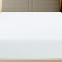 Berkfield Home Jersey Fitted Sheet White 140x200 cm Cotton - thumbnail 3