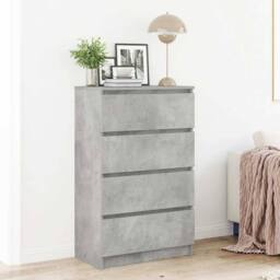 Berkfield Home Sideboard Concrete Grey 60x35x98.5 cm Engineered Wood - thumbnail 2