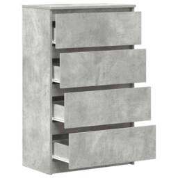 Berkfield Home Sideboard Concrete Grey 60x35x98.5 cm Engineered Wood - thumbnail 5