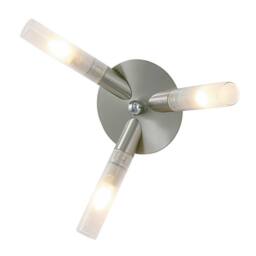 Netlighting Sona Ceiling 3 Light G9 Satin Chrome in Grey