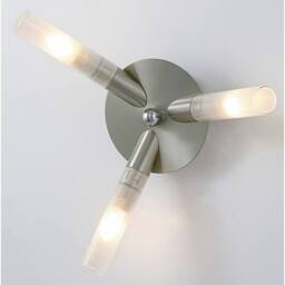 Netlighting Sona Ceiling 3 Light G9 Satin Chrome in Grey - thumbnail 2