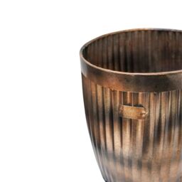 Ivyline Outdoor Hampton Copper Planters, Set of 2 - thumbnail 3