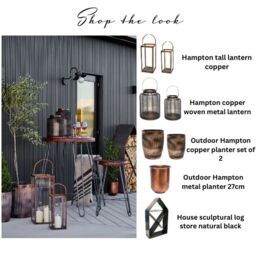Ivyline Outdoor Hampton Copper Planters, Set of 2 - thumbnail 6