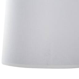Wyld and Coco Two Light White Fabric Pendant Chrome Interior and Adjustable Metal - thumbnail 8