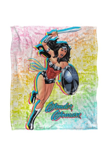 Wonder Woman Comic Character Silky Touch Super Soft Throw Blanket 152 X 127 cm in White - image 1
