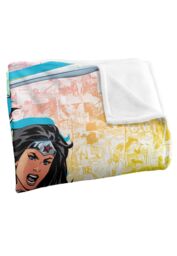 Wonder Woman Comic Character Silky Touch Super Soft Throw Blanket 152 X 127 cm in White - thumbnail 3