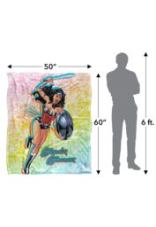 Wonder Woman Comic Character Silky Touch Super Soft Throw Blanket 152 X 127 cm in White - thumbnail 5