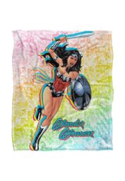 Wonder Woman Comic Character Silky Touch Super Soft Throw Blanket 152 X 127 cm in White - thumbnail 1