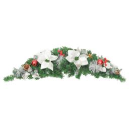 Berkfield Home Beautiful Christmas Arch with LED Lights Green 90 cm PVC