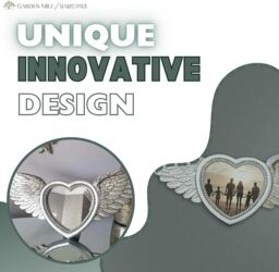 Marco Paul Heart with Angel Wing Decorative Mirror Bathroom Mirror Decor in Silver - thumbnail 5