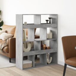 Berkfield Home Room Divider Concrete Grey 100x33x125.5 cm Engineered Wood