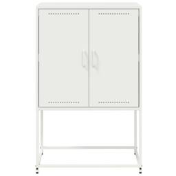 Berkfield Home Highboard White 68.5x38.5x107 cm Steel - thumbnail 6