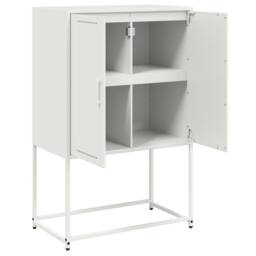 Berkfield Home Highboard White 68.5x38.5x107 cm Steel - thumbnail 9