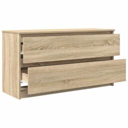 Berkfield Home TV Cabinet Sonoma Oak 100x35x54 cm Engineered Wood in Brown - Size: 100 x 35 x 54 cm - thumbnail 5