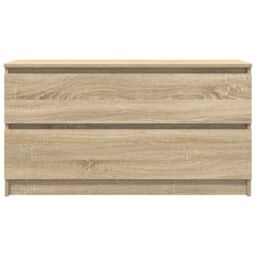 Berkfield Home TV Cabinet Sonoma Oak 100x35x54 cm Engineered Wood in Brown - Size: 100 x 35 x 54 cm - thumbnail 6