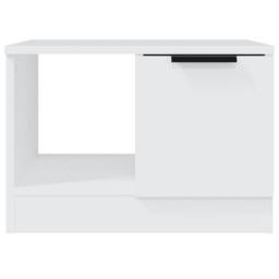 Berkfield Home Coffee Table White 50x50x36 cm Engineered Wood - Size: 50 x 50 x 36 cm - thumbnail 5