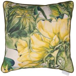Voyage Maison Easton Floral Piped Cushion in Natural - Size: 50 cm x 50 cm - thumbnail 1