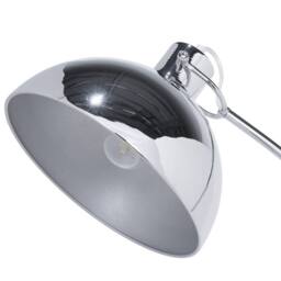 Wyld and Coco Silver Floor Lamp 155cm - Adjustable Dome Shade Industrial Steel - thumbnail 5