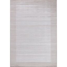 Livabliss Lustro-Modern Grey Blue Beige Off-White Striped Living Dining Bedroom Rug - Size: 120 cm x 170 cm - thumbnail 2
