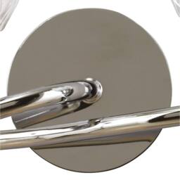 Netlighting Amel Wall Lamp Switched 2 Light L1SGU10 Polished Chrome in Silver - thumbnail 3