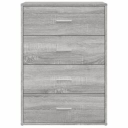 Berkfield Home Sideboards 2 pcs Grey Sonoma 60x31x84 cm Engineered Wood - Size: 60 x 31 x 84 cm - thumbnail 5
