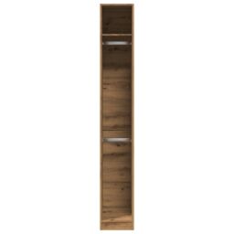 Berkfield Home Wardrobe Artisian Oak 30x50x200 cm Engineered Wood in Brown - Size: 30 x 50 x 200 cm - thumbnail 4