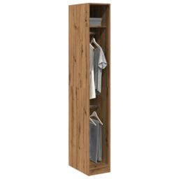 Berkfield Home Wardrobe Artisian Oak 30x50x200 cm Engineered Wood in Brown - Size: 30 x 50 x 200 cm - thumbnail 1