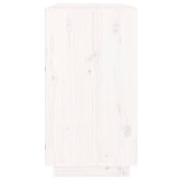 Berkfield Home Sideboard White 100x40x75 cm Solid Wood Pine - Size: 100 x 40 x 75 cm - thumbnail 5