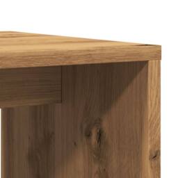Berkfield Home Durable Coffee Table Artisan Oak 100x48x40 cm Engineered Wood in Brown - Size: 100 x 48 x 40 cm - thumbnail 8