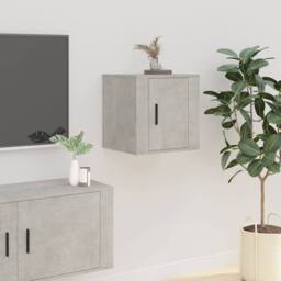 Berkfield Home Wall Mounted TV Cabinet Concrete Grey 40x34, 5x40 cm - thumbnail 2