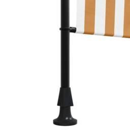 Berkfield Home Outdoor Roller Blind Orange & White 100x270 cm Fabric&Steel - thumbnail 8