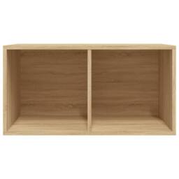 Berkfield Home Vinyl Storage Box Sonoma Oak 71x34x36 cm Engineered Wood in Light Tan - Size: 71 x 34 x 36 cm - thumbnail 6