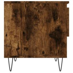 Berkfield Home Coffee Tables 2 pcs Smoked Oak 50x46x50 cm Engineered Wood in Brown - Size: 50 x 46 x 50 cm - thumbnail 8