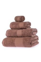 Homescapes 500 GSM Turkish Cotton Towel Soft, Absorbent & Quick-Drying in Chocolate - thumbnail 2