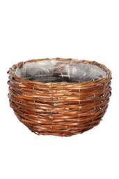 KDMD Brown Wicker Round Basket Basket design for everyday use - thumbnail 2