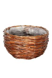 KDMD Brown Wicker Round Basket Basket design for everyday use - thumbnail 1