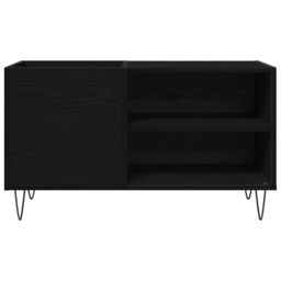 Berkfield Home Record Cabinet Black Oak 84, 5x38x48 cm Engineered Wood - Size: 5 x 38 x 48 cm - thumbnail 6