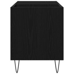 Berkfield Home Record Cabinet Black Oak 84, 5x38x48 cm Engineered Wood - Size: 5 x 38 x 48 cm - thumbnail 7
