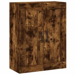 Berkfield Home Highboard Smoked Oak 69.5x34x180 cm Engineered Wood in Brown - thumbnail 5