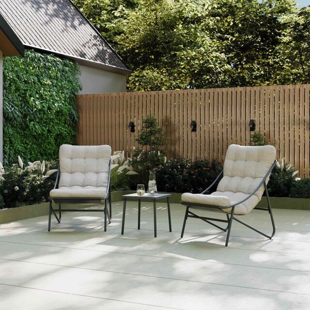 Charles Bentley Porto 2 Seater Bistro Set in Grey - image 1