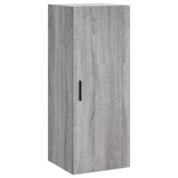 Berkfield Home Wall Mounted Cabinet Grey Sonoma 34.5x34x90 cm - thumbnail 3