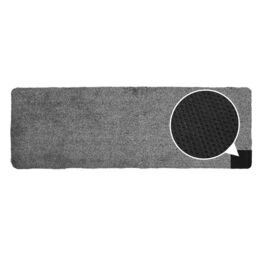 JVL Kensington Barrier Runner Doormat 50 x 150 cm Grey - Size: 50 cm x 100 cm - thumbnail 4