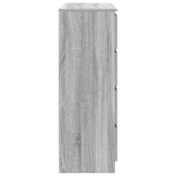 Berkfield Home Sideboard Grey Sonoma 100x35x99 cm Engineered Wood - Size: 100 x 35 x 99 cm - thumbnail 7