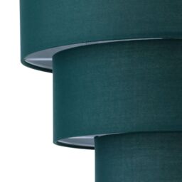 First Choice Lighting Set of 2 Barty - Dark Green 38cm Tiered Pendant Shades - thumbnail 4