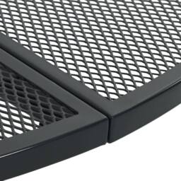Berkfield Home Patio Table Round Anthracite √ò80x72.5 cm Powder-coated Steel in Dark Grey - Size: 80x72.5 cm - thumbnail 5