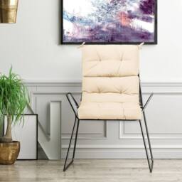 Havendro Thick Sponge High Back Patio Chair Cushions With Tie Belts in Beige - thumbnail 4