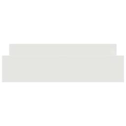 Berkfield Home Durable Bed Frame with Headboard with Footboard White 180x200 cm - Size: Super King - thumbnail 5