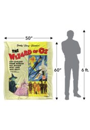Warner Brothers The Wizard Of Oz Officially Licensed Silky Touch Super Soft Throw Blanket 152 x 127 cm in White - thumbnail 5
