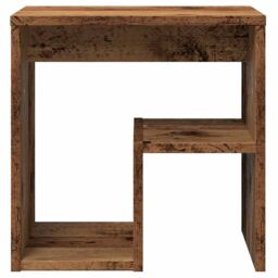 Berkfield Home Bedside Cabinets 2 pcs Old Wood 40x30x40 cm Engineered Wood in Brown - Size: 40 x 30 x 40 cm - thumbnail 5