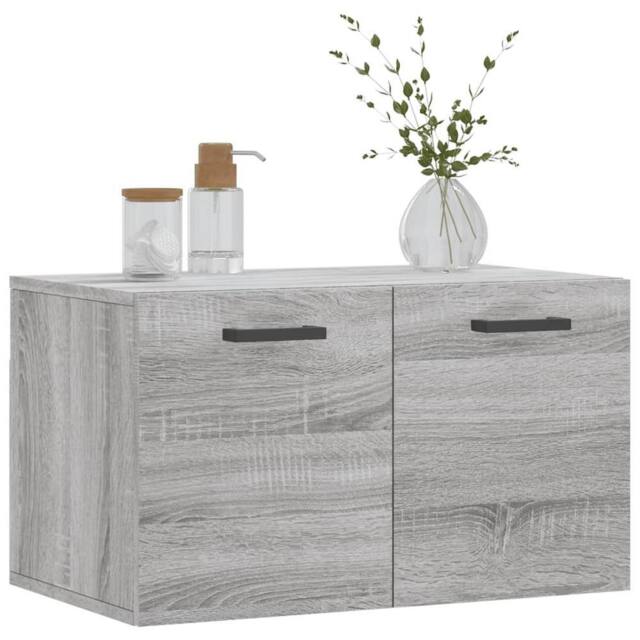 Berkfield Home Wall Cabinet Grey Sonoma 60x36.5x35 cm Engineered Wood - image 1